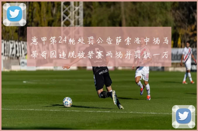意甲第24轮处罚公告萨索洛中场马蒂奇因违规被禁赛两场并罚款一万欧元
